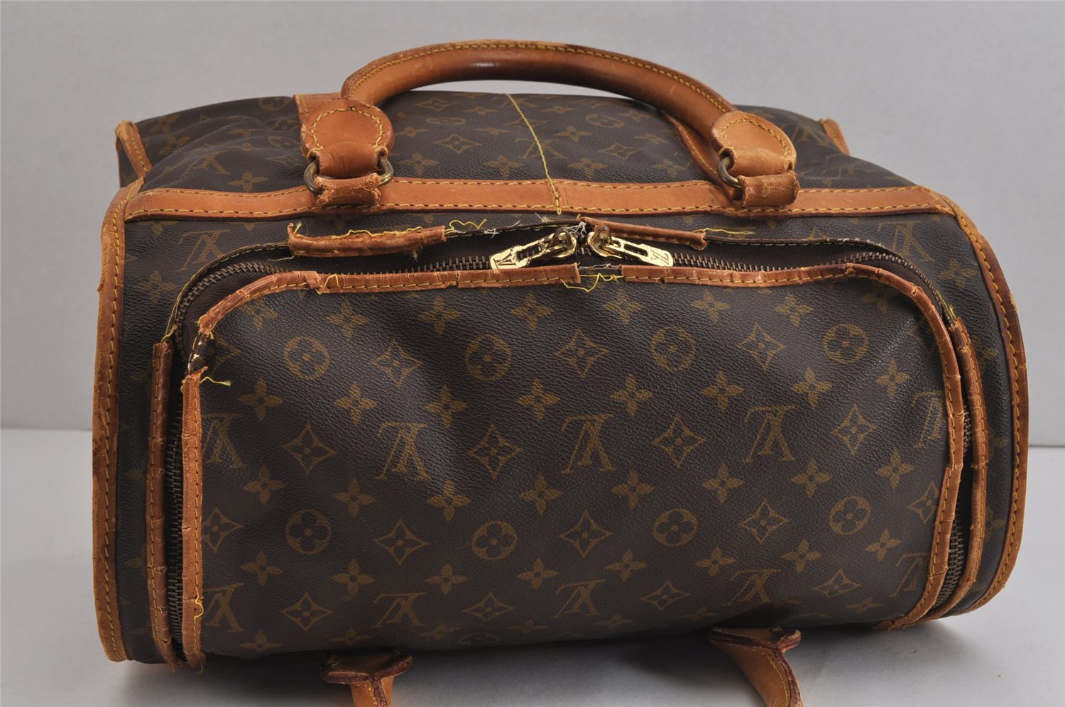 Authentic Louis Vuitton Monogram Sac Chaussures 40 Boston Bag M41924 LV 5057J