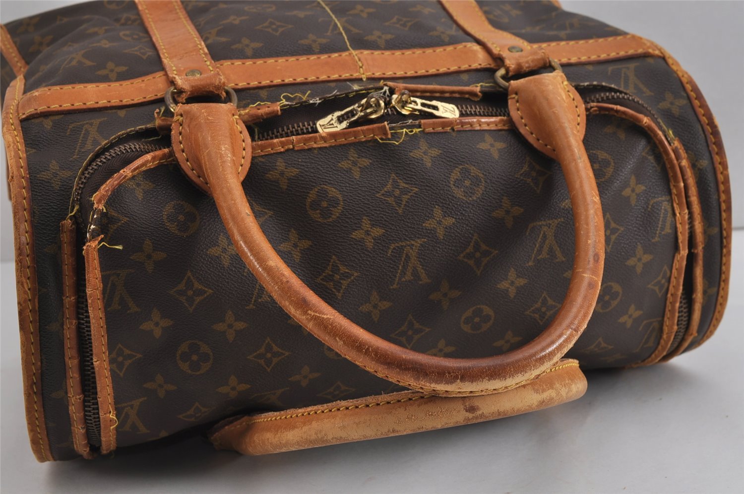 Authentic Louis Vuitton Monogram Sac Chaussures 40 Boston Bag M41924 LV 5057J
