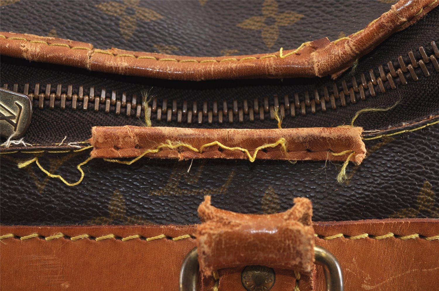 Authentic Louis Vuitton Monogram Sac Chaussures 40 Boston Bag M41924 LV 5057J