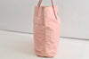 Authentic PRADA Vintage Nylon Tessuto Leather Shoulder Tote Bag Purse Pink 5057K