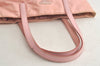 Authentic PRADA Vintage Nylon Tessuto Leather Shoulder Tote Bag Purse Pink 5057K