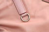 Authentic PRADA Vintage Nylon Tessuto Leather Shoulder Tote Bag Purse Pink 5057K