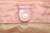 Authentic PRADA Vintage Nylon Tessuto Leather Shoulder Tote Bag Purse Pink 5057K