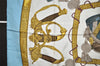 Authentic HERMES Carre 90 Scarf "GRAND UNIFORME" Silk Light Blue 5058J