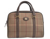 Authentic Burberrys Vintage Check Canvas Shoulder Hand Bag Khaki Green 5058K