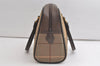 Authentic Burberrys Vintage Check Canvas Shoulder Hand Bag Khaki Green 5058K
