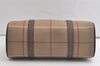 Authentic Burberrys Vintage Check Canvas Shoulder Hand Bag Khaki Green 5058K