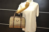 Authentic Burberrys Vintage Check Canvas Shoulder Hand Bag Khaki Green 5058K
