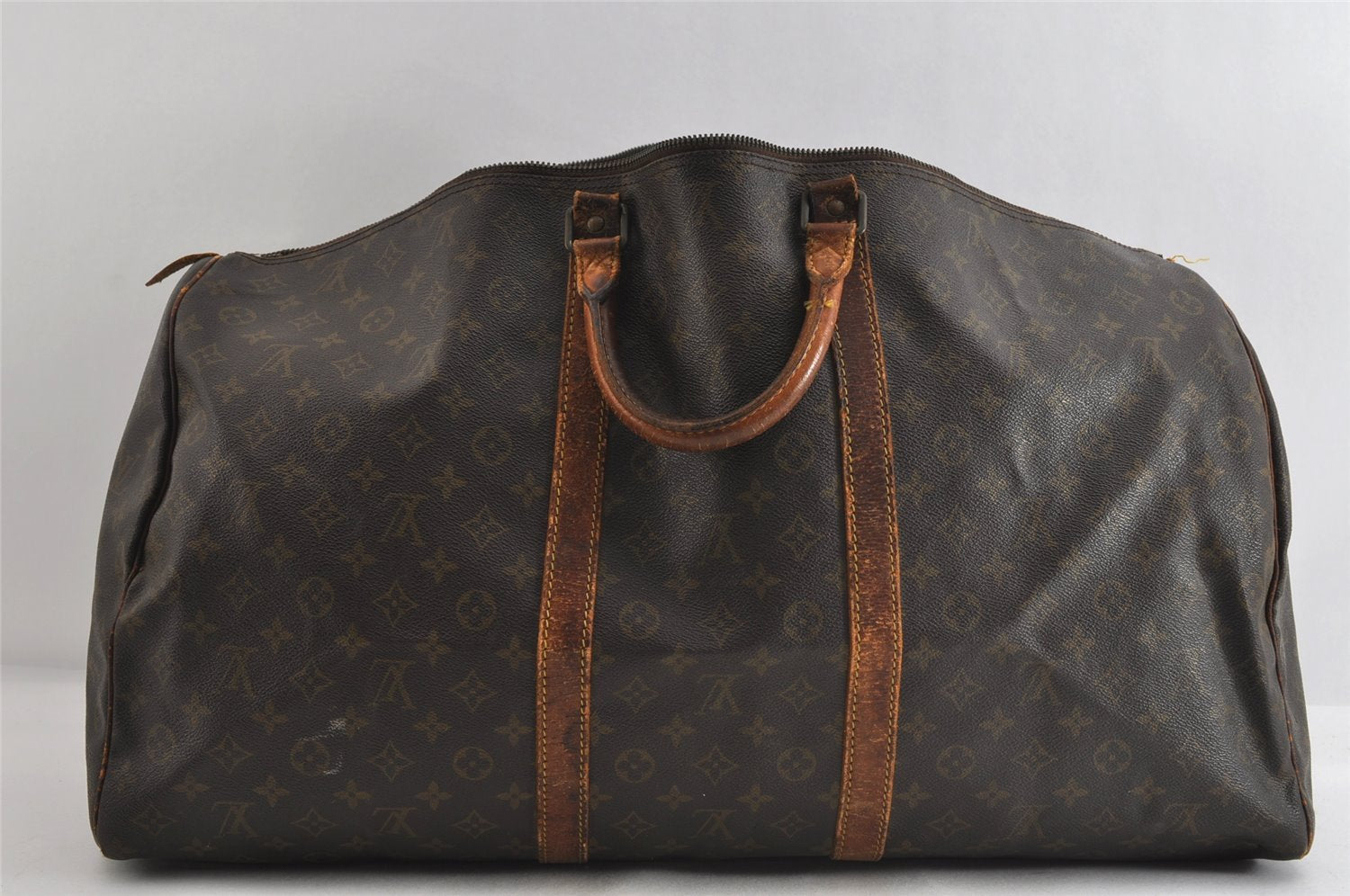 Authentic Louis Vuitton Monogram Keepall 60 Travel Boston Bag M41422 Junk 5059I