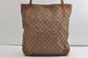 Authentic GUCCI Vintage Shoulder Tote Bag GG Canvas Leather Brown Junk 5059K