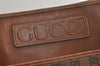 Authentic GUCCI Vintage Shoulder Tote Bag GG Canvas Leather Brown Junk 5059K