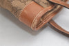 Authentic GUCCI Vintage Shoulder Tote Bag GG Canvas Leather Brown Junk 5059K