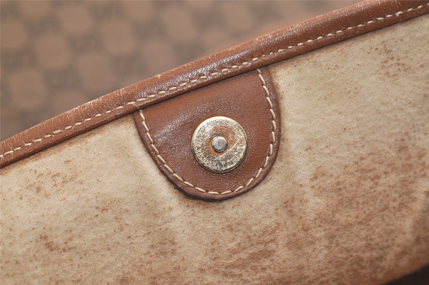 Authentic GUCCI Vintage Shoulder Tote Bag GG Canvas Leather Brown Junk 5059K