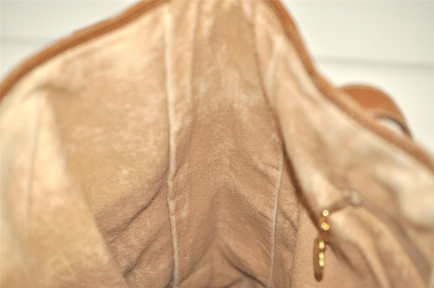 Authentic GUCCI Vintage Shoulder Tote Bag GG Canvas Leather Brown Junk 5059K