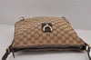 Authentic GUCCI Abbey Shoulder Cross Bag GG Canvas Leather 131326 Brown 5060J