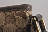 Authentic GUCCI Abbey Shoulder Cross Bag GG Canvas Leather 131326 Brown 5060J