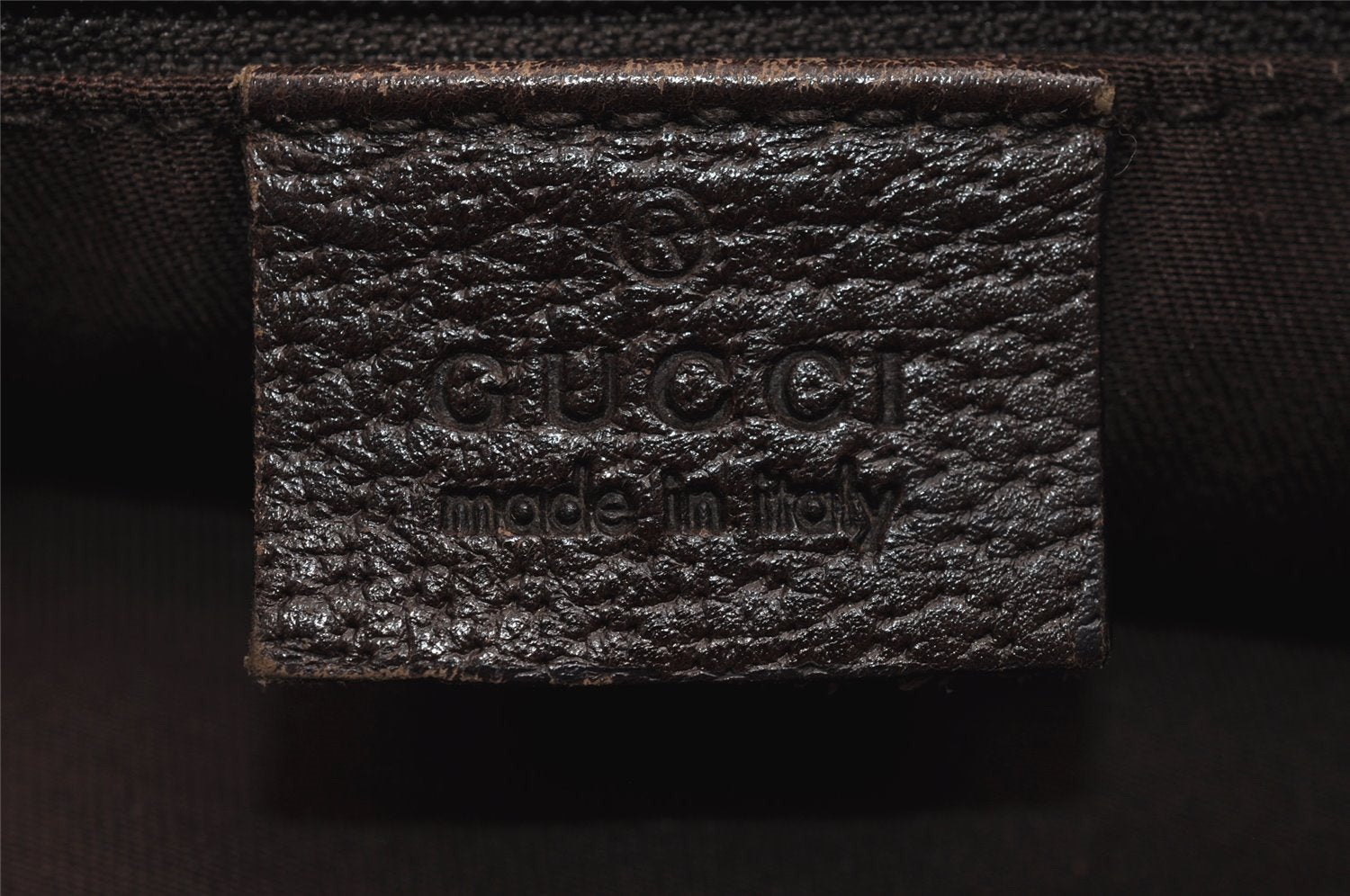 Authentic GUCCI Abbey Shoulder Cross Bag GG Canvas Leather 131326 Brown 5060J