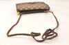 Authentic GUCCI Vintage Shoulder Cross Body Bag GG PVC Leather Brown Junk 5060K
