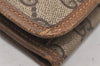 Authentic GUCCI Vintage Shoulder Cross Body Bag GG PVC Leather Brown Junk 5060K