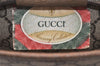 Authentic GUCCI Vintage Shoulder Cross Body Bag GG PVC Leather Brown Junk 5060K