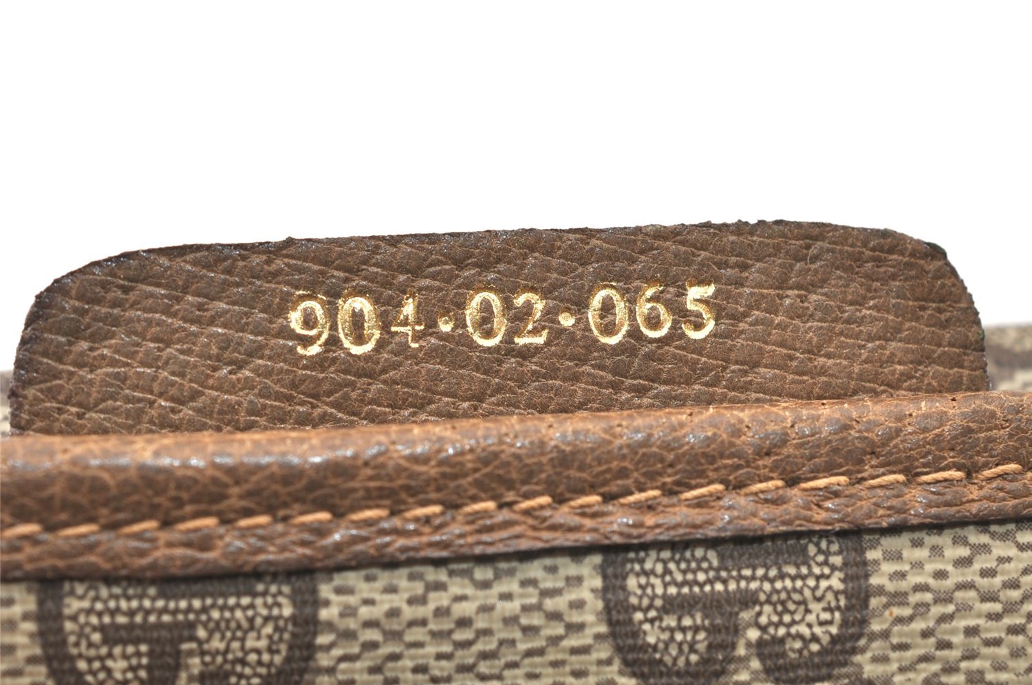 Authentic GUCCI Vintage Shoulder Cross Body Bag GG PVC Leather Brown Junk 5060K