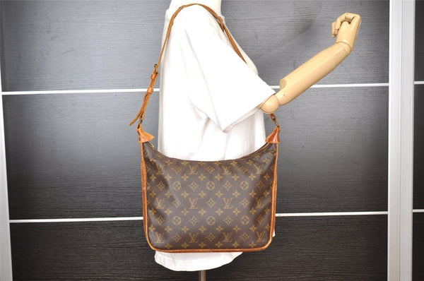 Authentic Louis Vuitton Monogram Boulogne 30 Shoulder Cross Bag Old Model 5061I