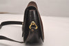 Authentic GUCCI Vintage Shoulder Bag Purse Suede Leather Brown 5061J