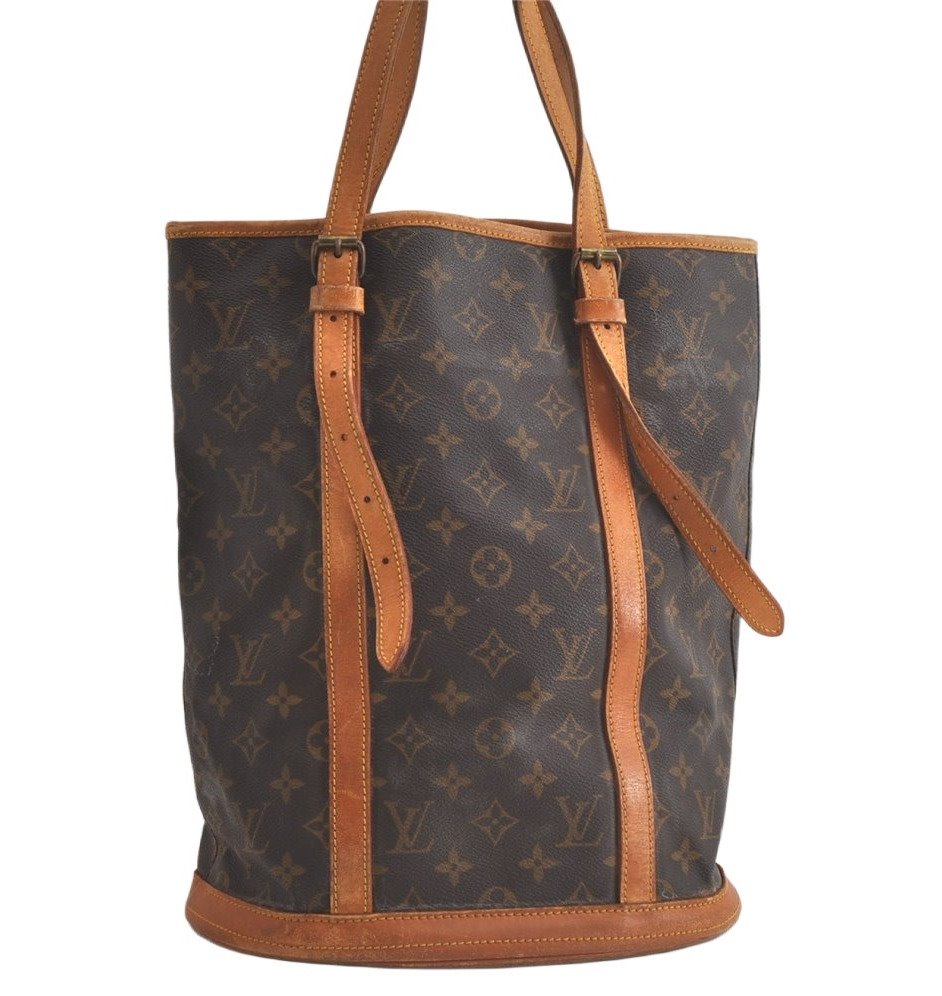 Authentic Louis Vuitton Monogram Bucket GM Shoulder Tote Bag Old Model LV 5061K
