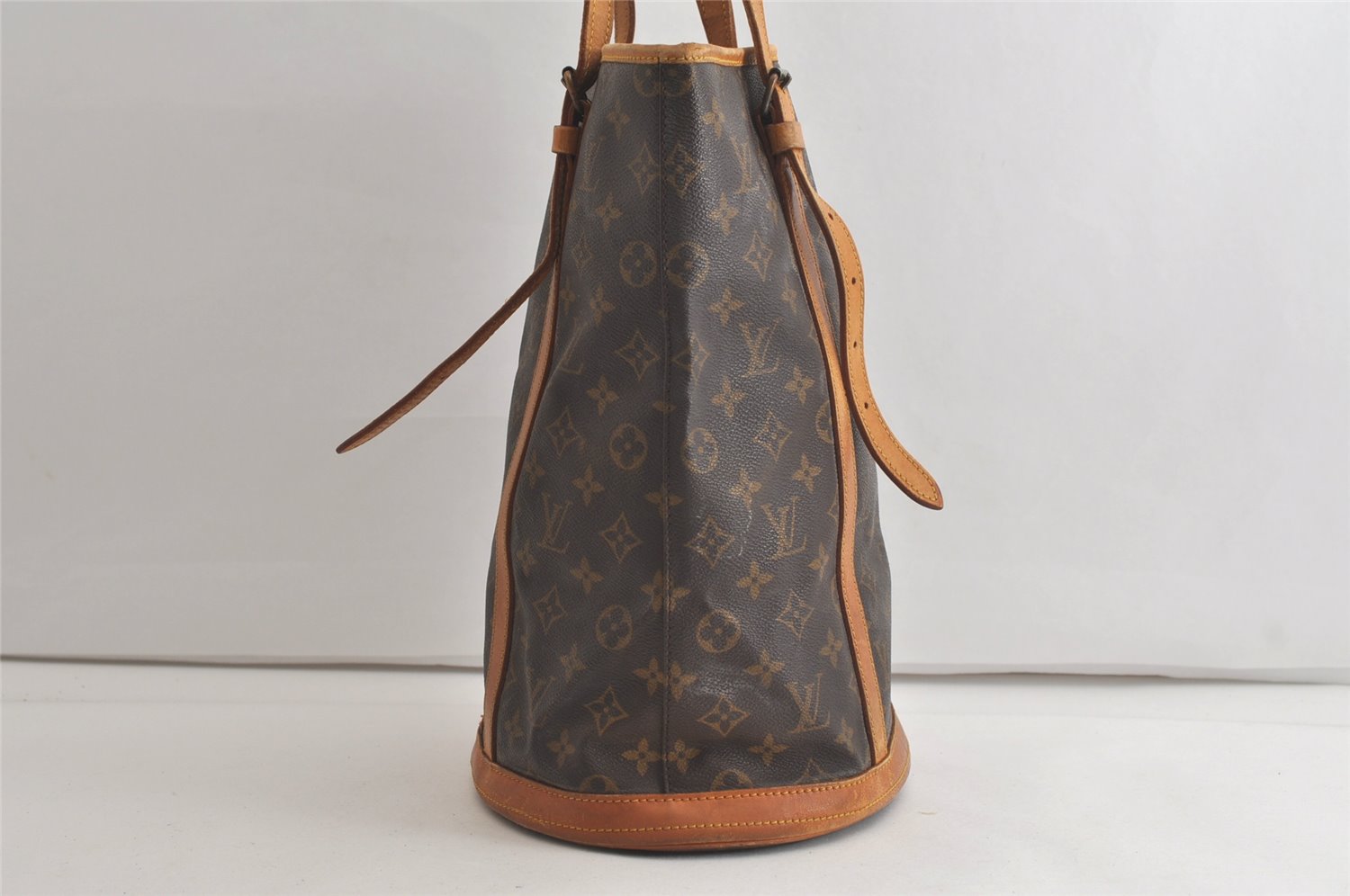 Authentic Louis Vuitton Monogram Bucket GM Shoulder Tote Bag Old Model LV 5061K