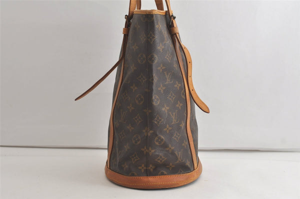 Authentic Louis Vuitton Monogram Bucket GM Shoulder Tote Bag Old Model LV 5061K