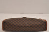 Authentic CELINE Macadam Blason Pattern Clutch Hand Bag PVC Leather Brown 5062J