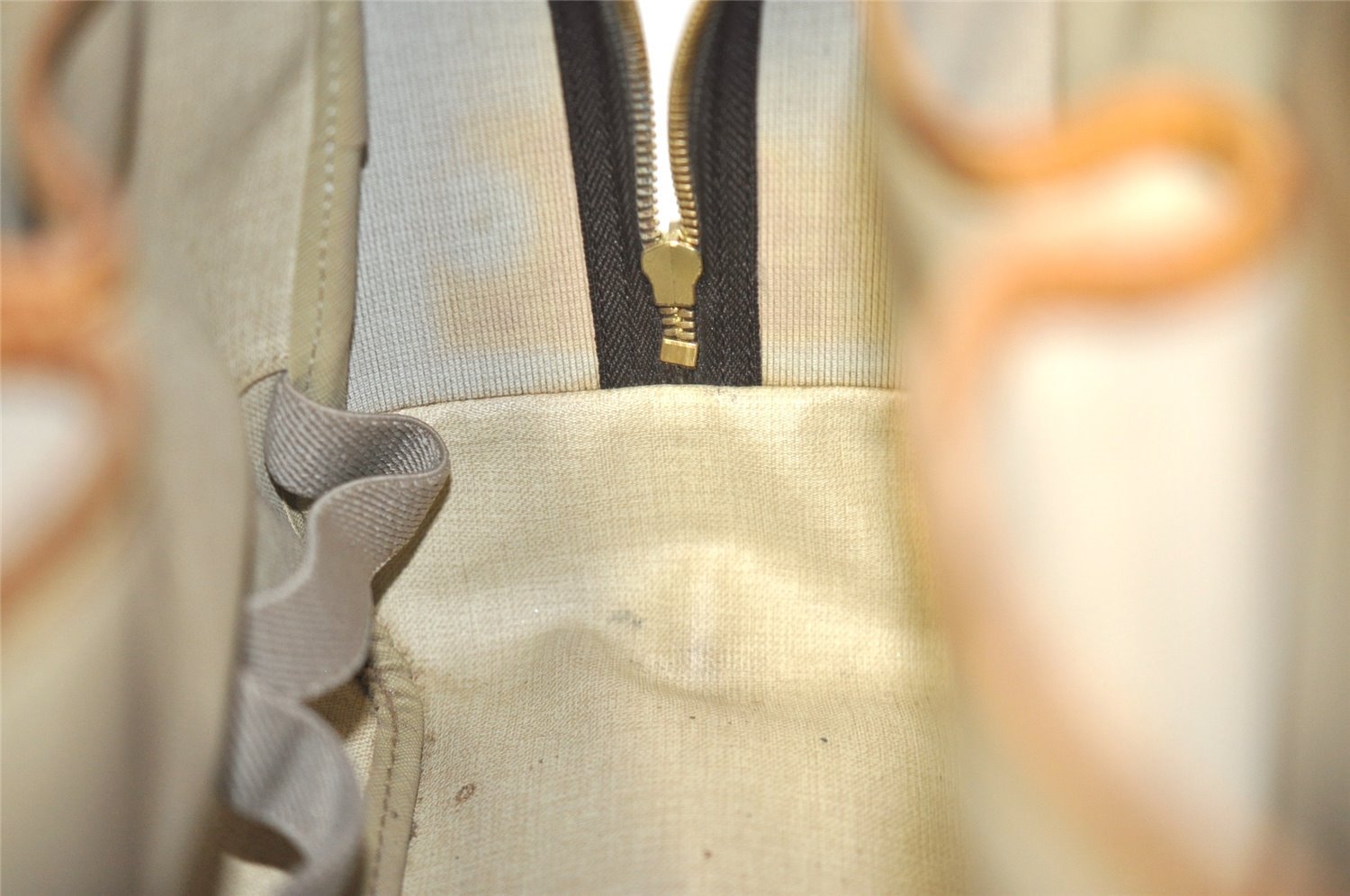 Authentic Louis Vuitton Monogram Deauville Hand Bag M47270 LV Junk 5063I