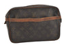 Authentic Louis Vuitton Monogram Compiegne 23 Clutch Hand Bag M51847 Junk 5063J