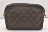 Authentic Louis Vuitton Monogram Compiegne 23 Clutch Hand Bag M51847 Junk 5063J