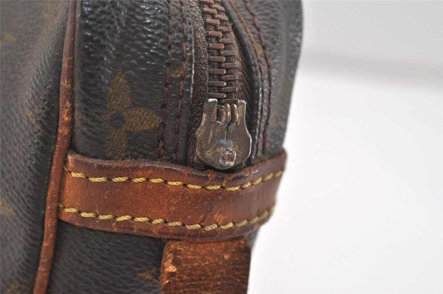 Authentic Louis Vuitton Monogram Compiegne 23 Clutch Hand Bag M51847 Junk 5063J