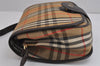 Authentic Burberrys Nova Check Shoulder Cross Bag Canvas Leather Beige 5064J