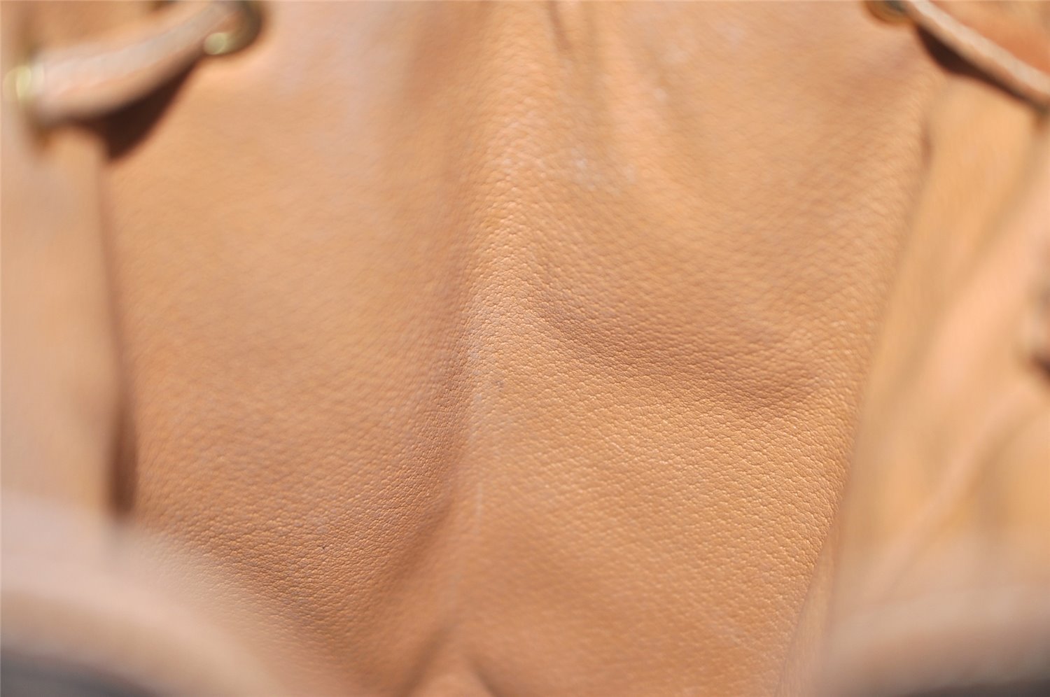 Authentic CELINE Macadam Blason Drawstring Backpack PVC Leather Brown 5064K
