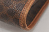 Authentic CELINE Macadam Blason Pattern Clutch Hand Bag PVC Leather Brown 5065K