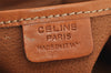 Authentic CELINE Macadam Blason Pattern Backpack Purse PVC Leather Brown 5066J