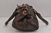 Authentic Chloe Vintage Paddington Leather Shoulder Hand Bag Brown 5067J