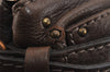 Authentic Chloe Vintage Paddington Leather Shoulder Hand Bag Brown 5067J