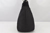 Authentic GUCCI Vintage Bamboo Shoulder Hand Bag Purse Nylon Leather Black 5067K