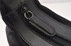 Authentic GUCCI Vintage Bamboo Shoulder Hand Bag Purse Nylon Leather Black 5067K