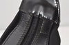 Authentic GUCCI Vintage Bamboo Shoulder Hand Bag Purse Nylon Leather Black 5067K