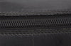 Authentic GUCCI Vintage Bamboo Shoulder Hand Bag Purse Nylon Leather Black 5067K