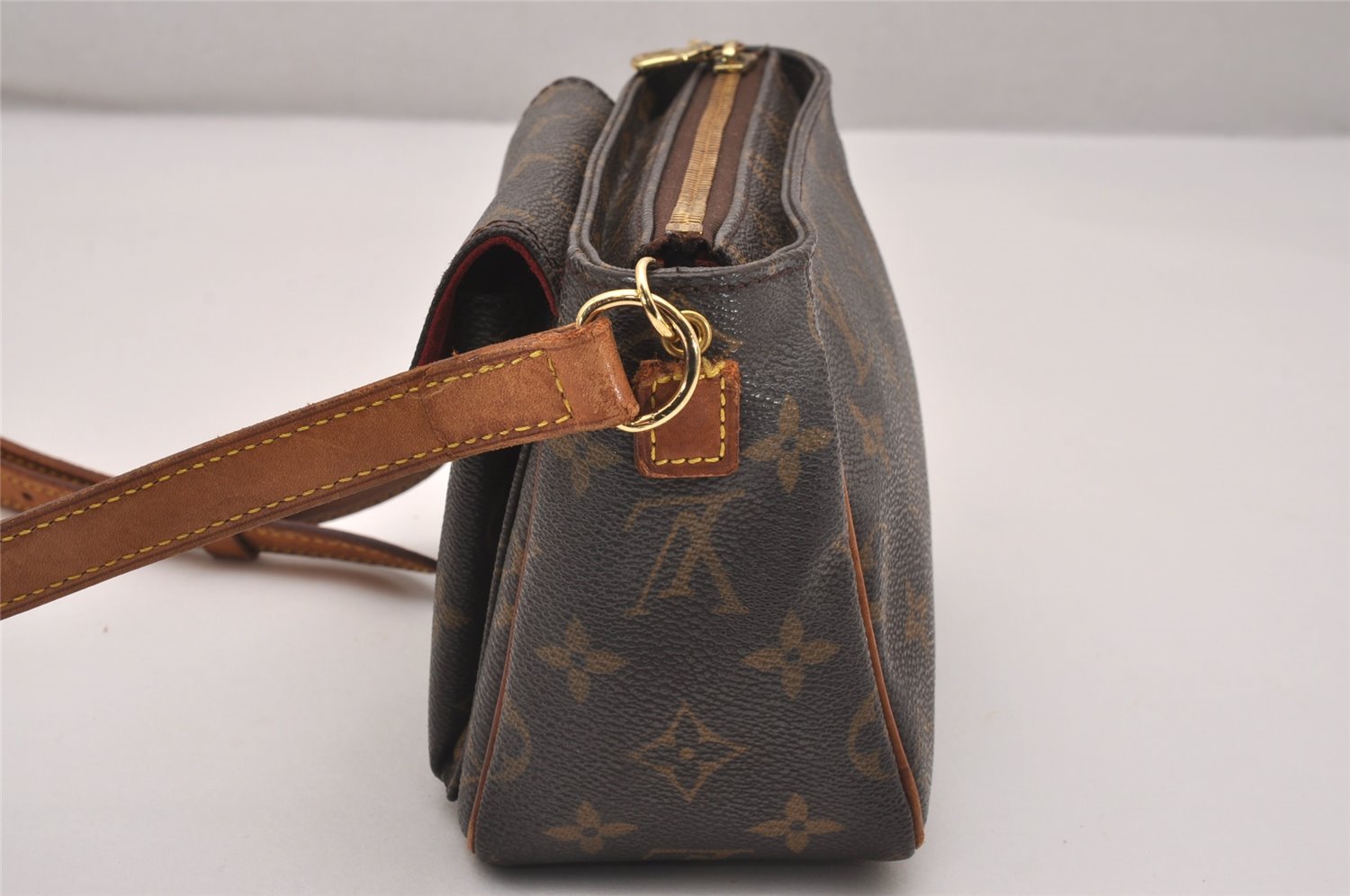 Authentic Louis Vuitton Monogram Viva Cite PM Shoulder Cross Bag M51165 LV 5068J