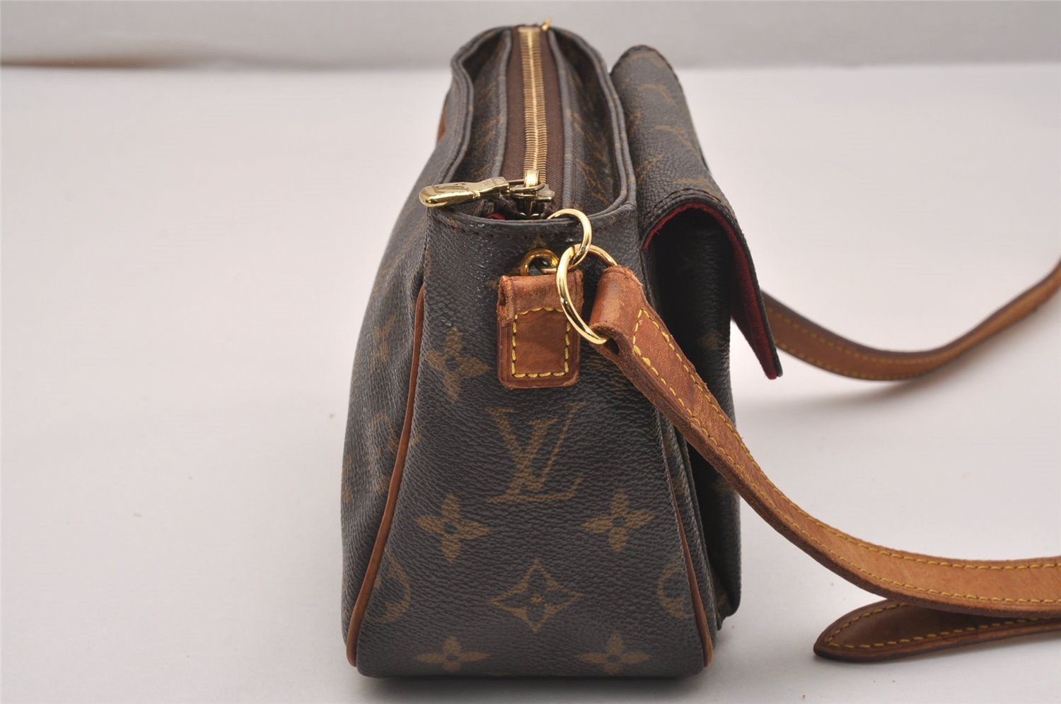 Authentic Louis Vuitton Monogram Viva Cite PM Shoulder Cross Bag M51165 LV 5068J