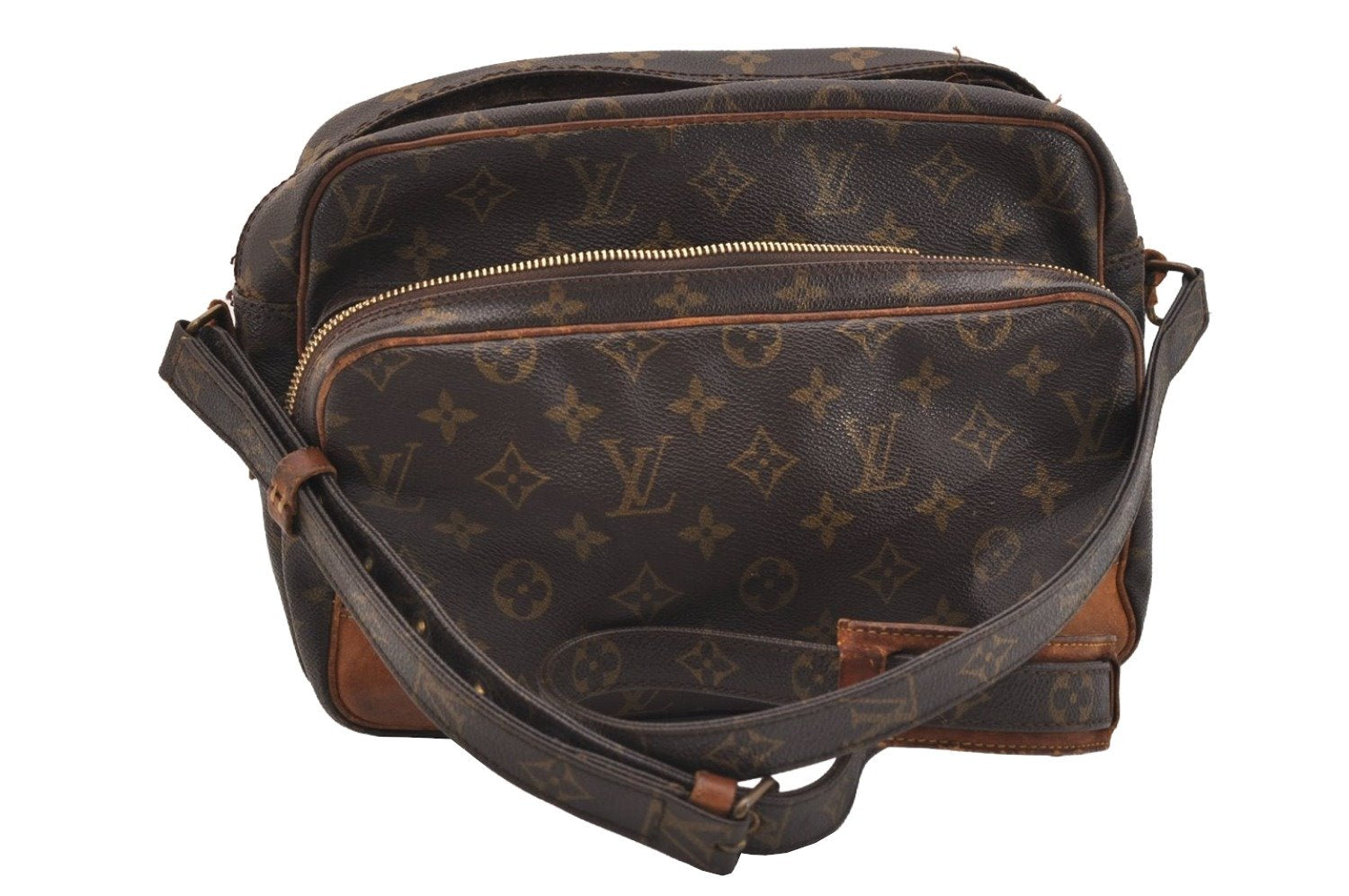 Authentic Louis Vuitton Monogram Nile Shoulder Cross Body Bag M45244 Junk 5069J