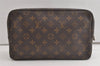 Auth Louis Vuitton Monogram Trousse Toilette 28 Clutch Hand Bag M47522 LV 5069K