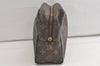 Auth Louis Vuitton Monogram Trousse Toilette 28 Clutch Hand Bag M47522 LV 5069K